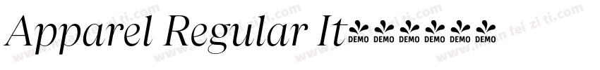 Apparel Regular It字体转换